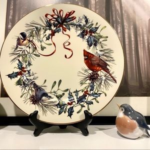 Lenox Christmas Winter Greeting dinner plate